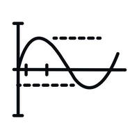 matematik utbildning skola vetenskap kalkyl diagram analys linje och stil ikon vektor