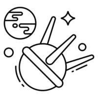 modern design ikon av sputnik vektor
