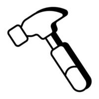 modern Design Symbol von Cobbler Hammer vektor