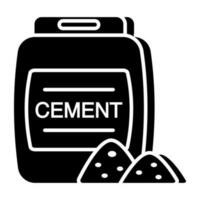 perfekt design ikon av cement säck vektor