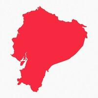 abstrakt Ecuador einfach Karte Hintergrund vektor