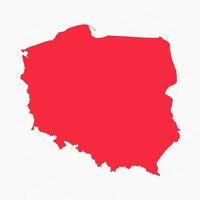 abstrakt Polen einfach Karte Hintergrund vektor