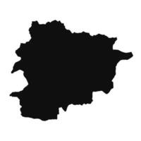 abstrakt Silhouette Andorra einfach Karte vektor