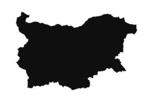 abstrakt Silhouette Bulgarien einfach Karte vektor