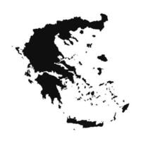 abstrakt Silhouette Griechenland einfach Karte vektor