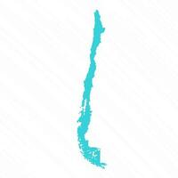 vektor enkel Karta av chile Land