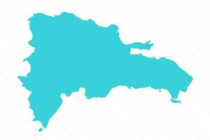 vektor enkel Karta av Dominikanska republik Land