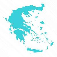 vektor enkel Karta av grekland Land