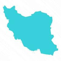 vektor enkel Karta av iran Land