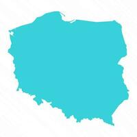 Vektor einfach Karte von Polen Land