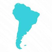 vektor enkel Karta av söder Amerika Land