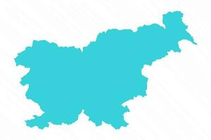 Vektor einfach Karte von Slowenien Land