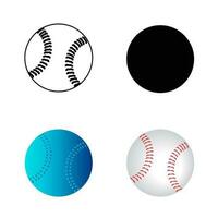 abstrakt Baseball Silhouette Illustration vektor