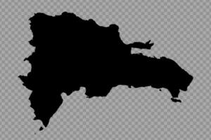 transparent bakgrund Dominikanska republik enkel Karta vektor