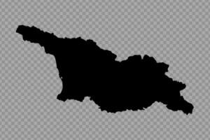 transparent Hintergrund Georgia einfach Karte vektor