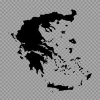 transparent bakgrund grekland enkel Karta vektor