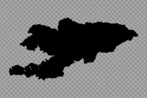 transparent Hintergrund Kirgisistan einfach Karte vektor
