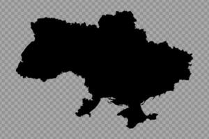 transparent Hintergrund Ukraine einfach Karte vektor