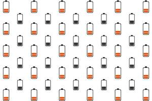 abstrakt Batterie niedrig aufladen Muster Hintergrund vektor