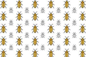 platt kackerlacka insekt mönster bakgrund vektor