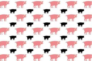 platt gris djur- mönster bakgrund vektor