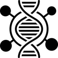 solide Symbol zum DNA vektor