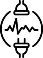 Linie Symbol zum Strom vektor