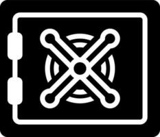 solide Symbol zum Safe vektor