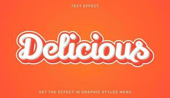 utsökt redigerbar text effekt i 3d stil. text emblem för reklam, branding och företag logotyp vektor