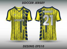 fotboll jersey design för sublimering sport t skjorta design vektor