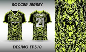 Fußball Jersey Design zum Sublimation Sport t Hemd Design vektor