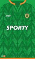 Vektor Fußball Jersey Design zum Sublimation sportlich Design