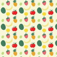 Obst Salat Muster Design Hintergrund Hintergrund vektor