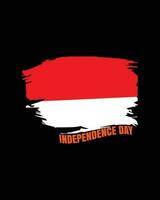 Indonesien Unabhängigkeit Tag Vektor Design mit Vogel Grafik Illustration. geeignet zum T-Shirt oder Aufkleber Design.