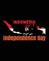 Indonesien Unabhängigkeit Tag Vektor Design mit Vogel Grafik Illustration. geeignet zum T-Shirt oder Aufkleber Design.