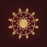 abstrakt Mandala kreisförmig Muster Gradient im bilden von Mandala zum Henna, mehndi, Tätowierung, Dekoration. dekorativ Ornament im ethnisch orientalisch Stil. Gradient Färbung Mandala. vektor