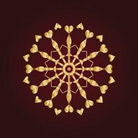 abstrakt Mandala kreisförmig Muster Gradient im bilden von Mandala zum Henna, mehndi, Tätowierung, Dekoration. dekorativ Ornament im ethnisch orientalisch Stil. Gradient Färbung Mandala. vektor