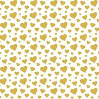 sömlös mönster med guld eller gul hjärtan på en vit bakgrund. geometrisk print.platt scandinavian stil för skriva ut på tyg, gåva slå in, webb bakgrunder, skrot bokning, patchwork.vector illustration vektor