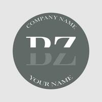 Initiale bz Logo Brief Monogramm Luxus Hand gezeichnet vektor