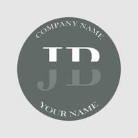 Initiale jb Logo Brief Monogramm Luxus Hand gezeichnet vektor