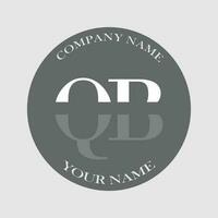 Initiale qb Logo Brief Monogramm Luxus Hand gezeichnet vektor