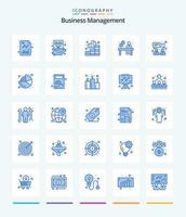 kreativ företag förvaltning 25 blå ikon packa sådan som företag. kontor. sylt. Kontakt. Graf vektor