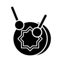 Drum Instrument Line Style Icon vektor