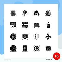 16 kreativ Symbole modern Zeichen und Symbole von Frauen Schwimmbad Tafel Spieler Sicherheit editierbar Vektor Design Elemente