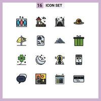 16 kreativ Symbole modern Zeichen und Symbole von Datei Einblick Dienstleistungen Phantasie Kreativität editierbar kreativ Vektor Design Elemente