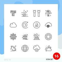 16 kreativ Symbole modern Zeichen und Symbole von Rabatt Verkauf groß Verkauf Hinweis mittelalterlich Schloss Turm editierbar Vektor Design Elemente