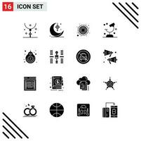 16 kreativ Symbole modern Zeichen und Symbole von Forschung Labor Band Biologie Tor editierbar Vektor Design Elemente