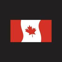 kreativ hand dragen borsta stroke flagga av kanada Land vektor illustration, kanada flagga borsta stroke
