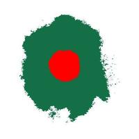 Bangladesch Flagge mit Bürste Schlaganfälle Vektor Illustration, Bangladesch Flagge Bürste Vektor