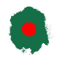 bangladesh flagga med borsta stroke vektor illustration, bangladesh flagga borsta vektor